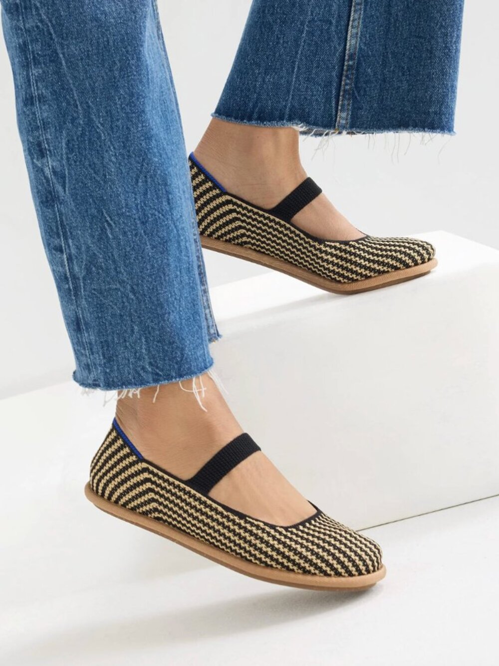 The Cruiser Mary Jane in Toffee Stripe